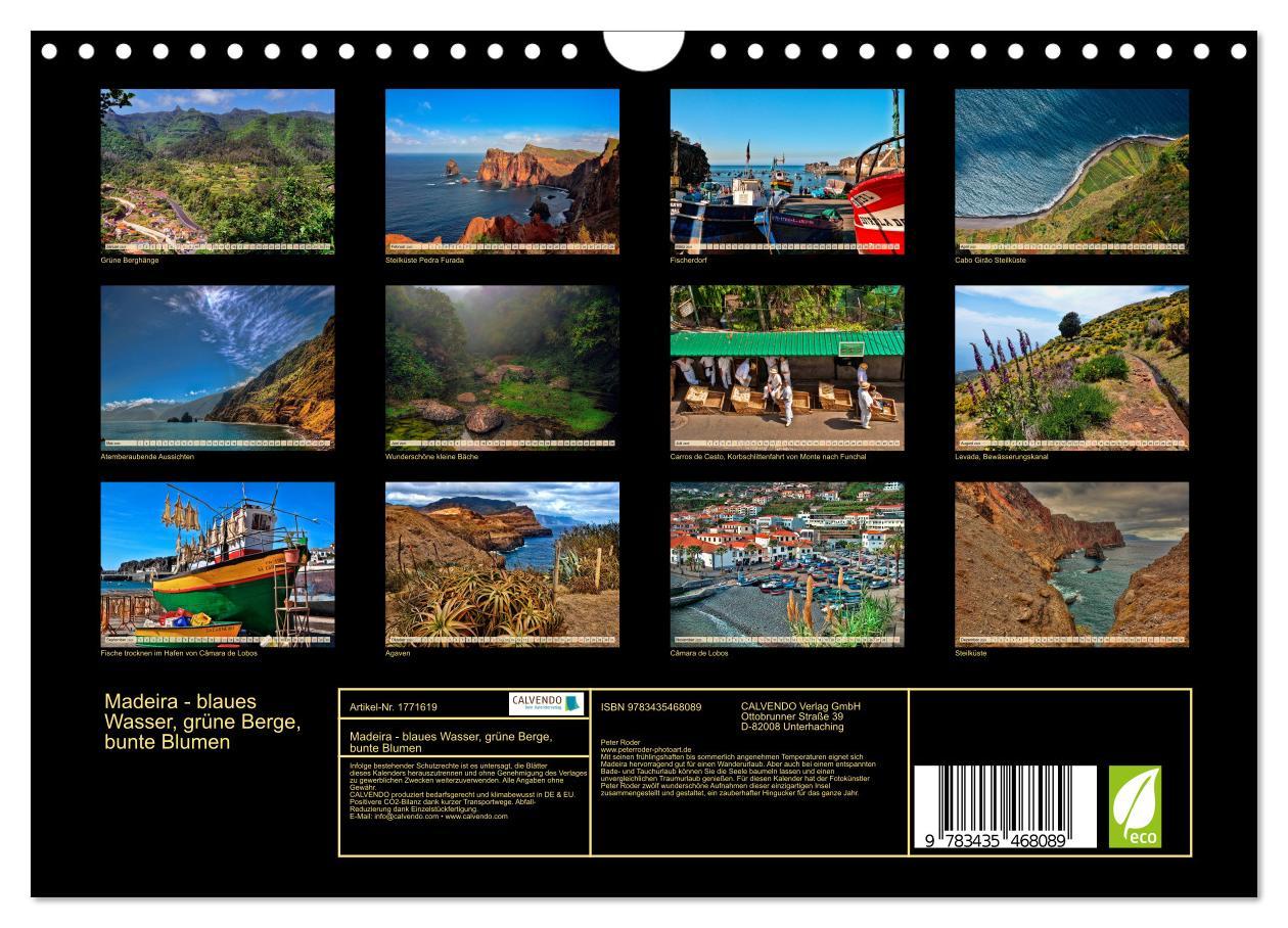 Bild: 9783435468089 | Madeira - blaues Wasser, grüne Berge, bunte Blumen (Wandkalender...