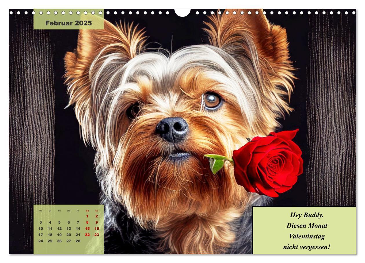 Bild: 9783383920219 | Der humoristische Yorkshire Terrier Kalender (Wandkalender 2025 DIN...