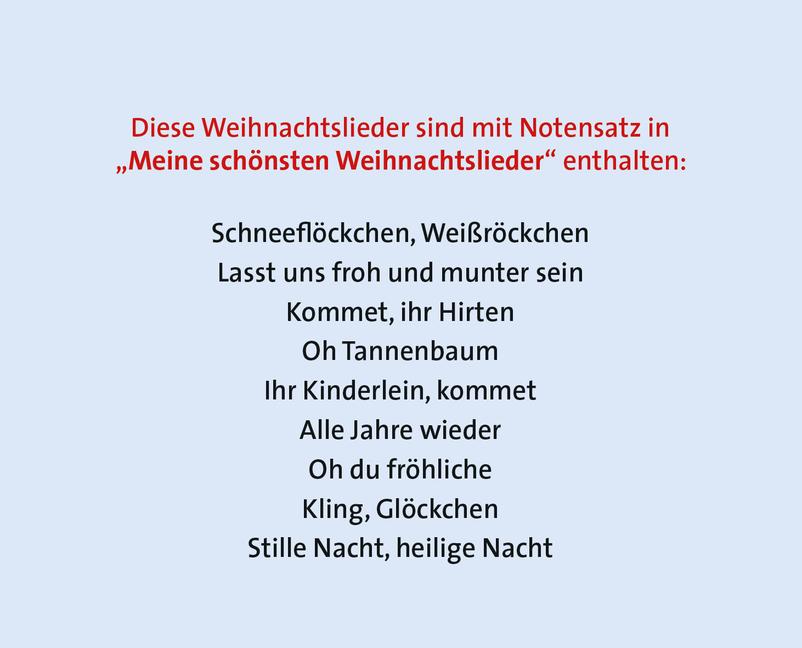 Bild: 9783473438846 | Meine schönsten Weihnachtslieder | Volksgut | Buch | 20 S. | Deutsch