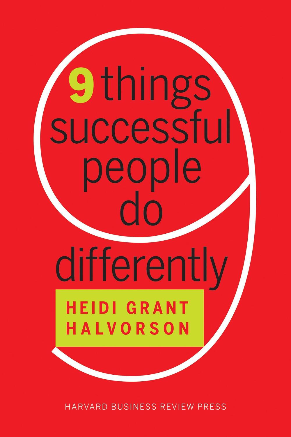 Cover: 9781633694132 | Nine Things Successful People Do Differently | Heidi Grant Halvorson