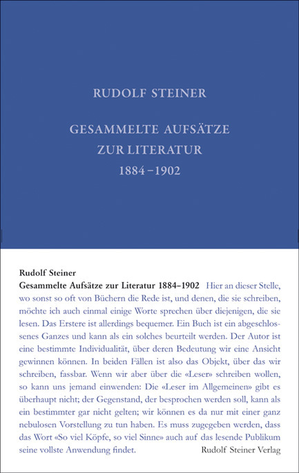 Cover: 9783727403217 | Gesammelte Aufsätze zur Literatur 1884-1902 | GA 32 | Rudolf Steiner