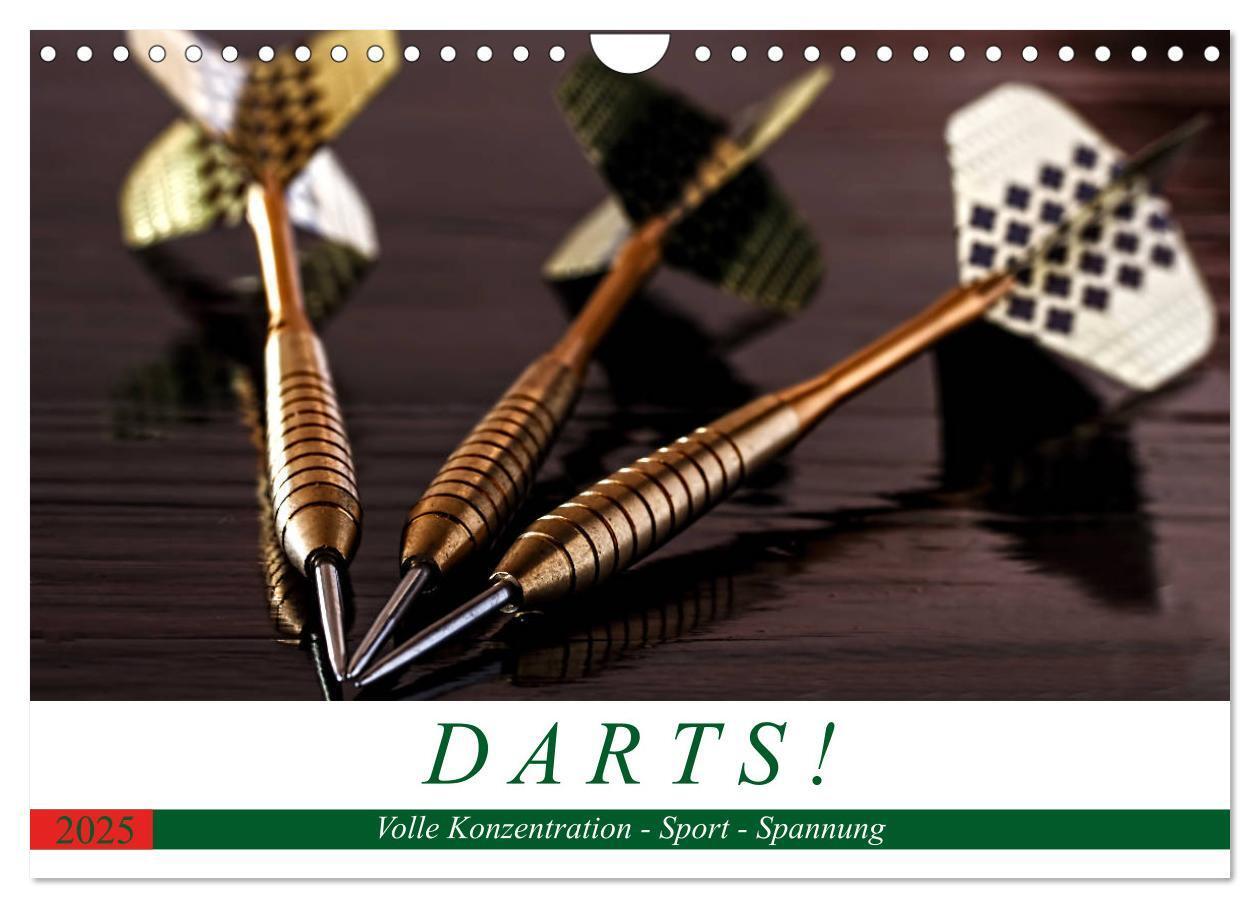 Cover: 9783435290390 | Darts. Konzentration - Sport - Spannung (Wandkalender 2025 DIN A4...