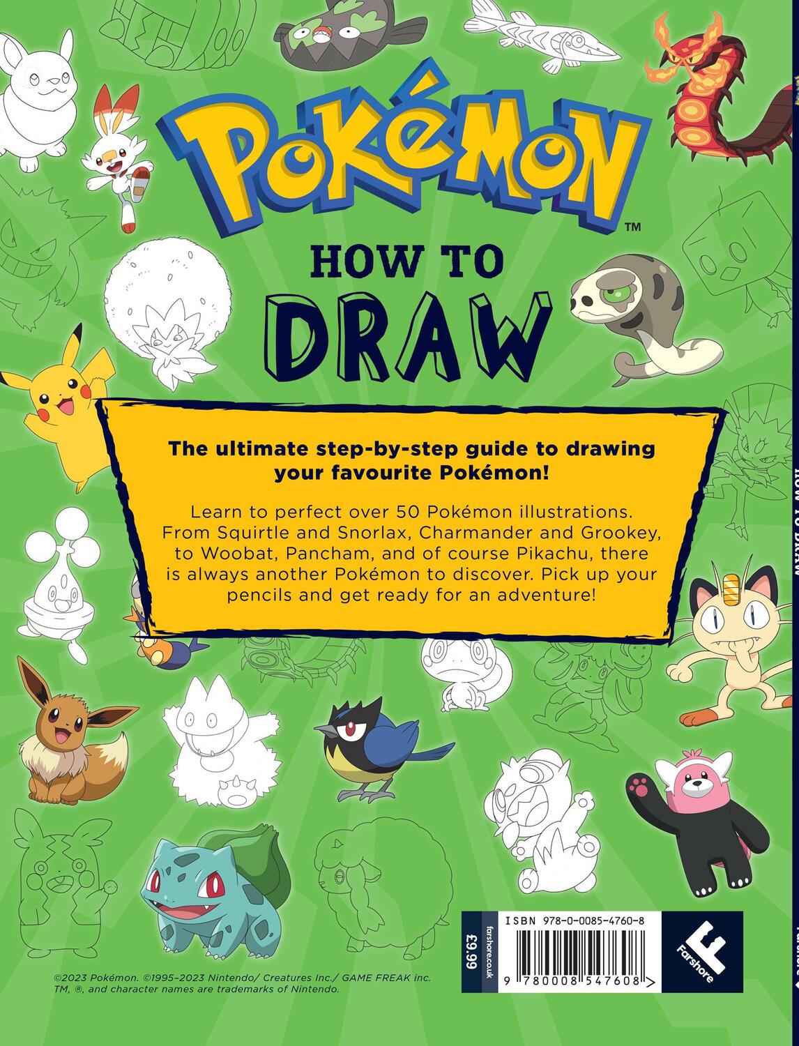 Rückseite: 9780008547608 | POKEMON: How to Draw | Pokemon | Taschenbuch | Kartoniert / Broschiert