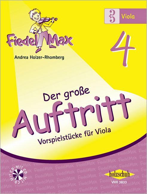 Cover: 9783940069283 | Fiedel-Max für Viola - Der große Auftritt 4 | Broschüre | Deutsch