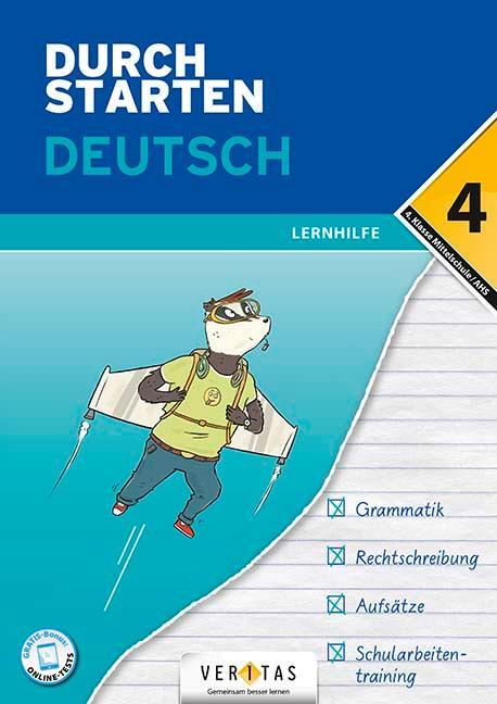 Cover: 9783710137532 | Durchstarten 4. Klasse - Deutsch Mittelschule/AHS - Lernhilfe | Buch