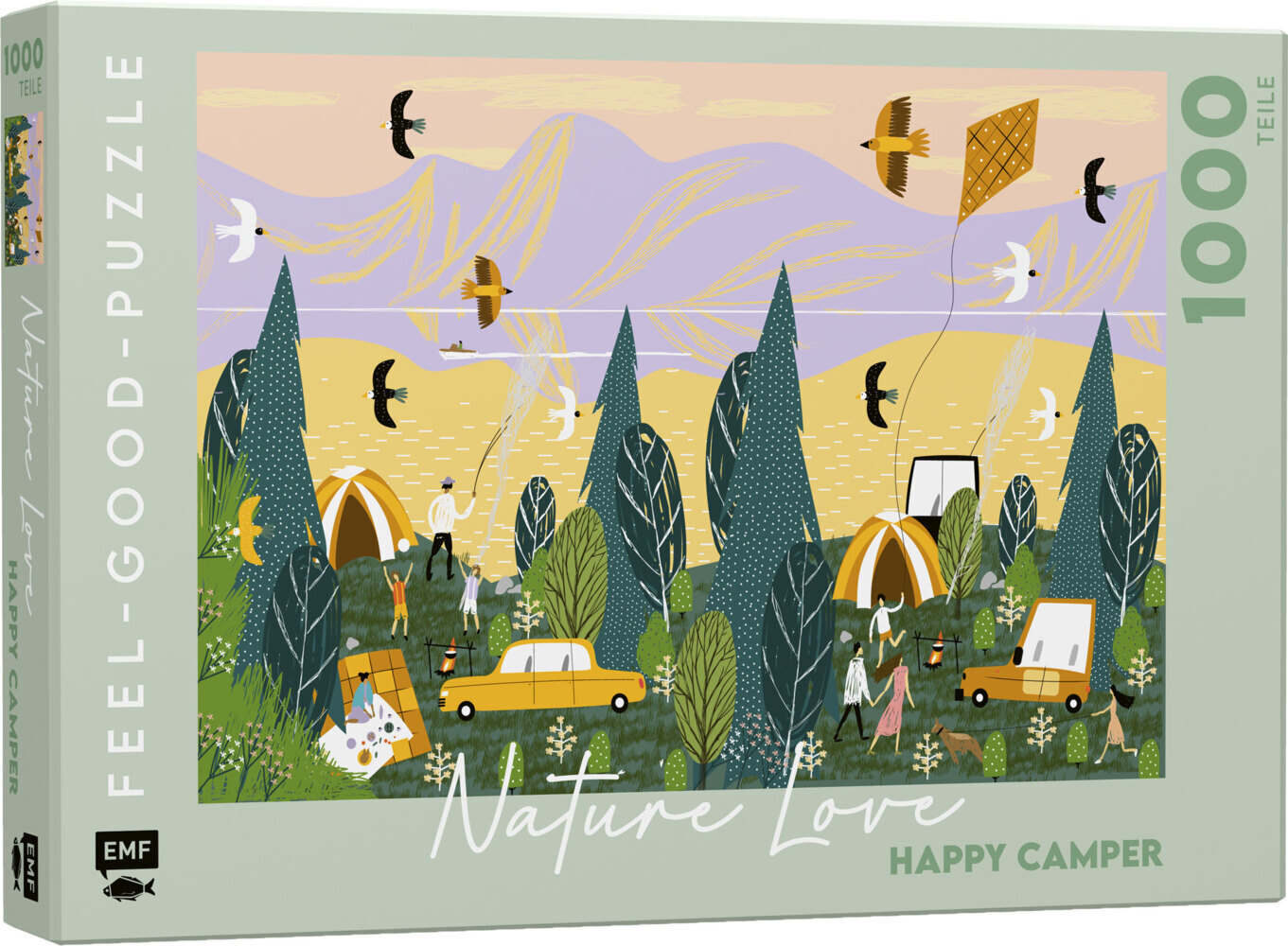 Cover: 4260478341296 | Feel-good-Puzzle 1000 Teile - NATURE LOVE: Happy Camper | Spiel | 2021