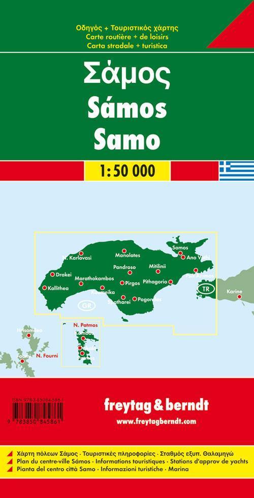 Rückseite: 9783850845861 | Samos 1 : 50 000 | Freytag-Berndt und Artaria KG | (Land-)Karte | 2011