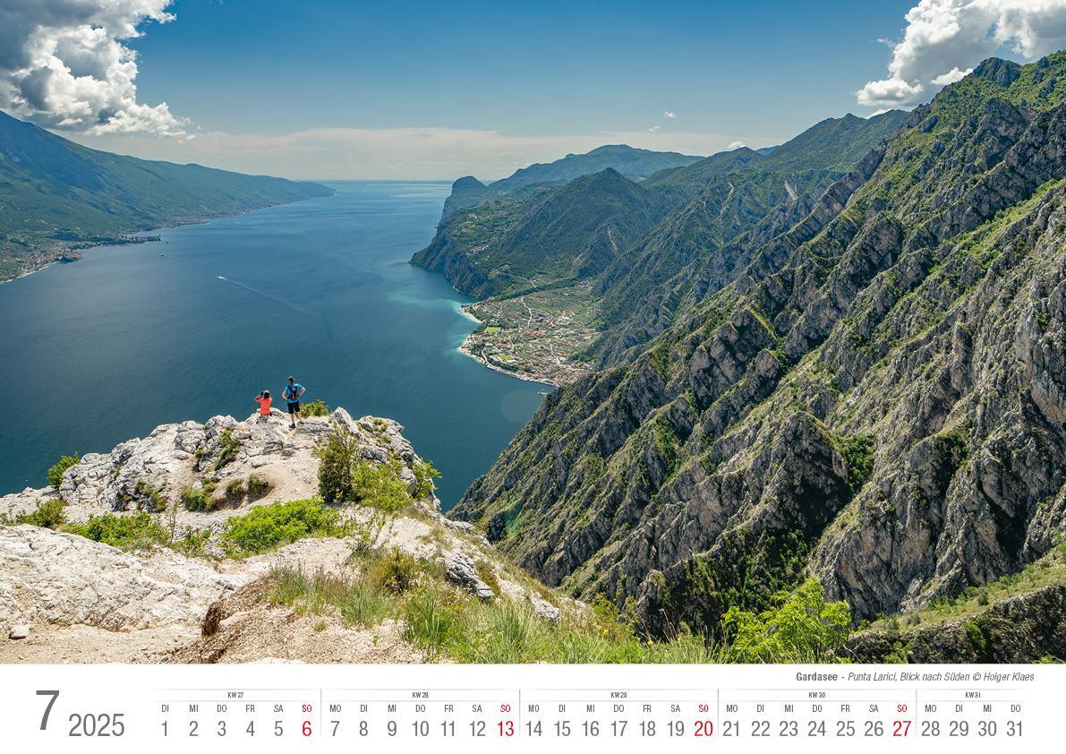 Bild: 9783965352223 | Gardasee 2025 Bildkalender A3 cm quer, spiralgebunden | Holger Klaes