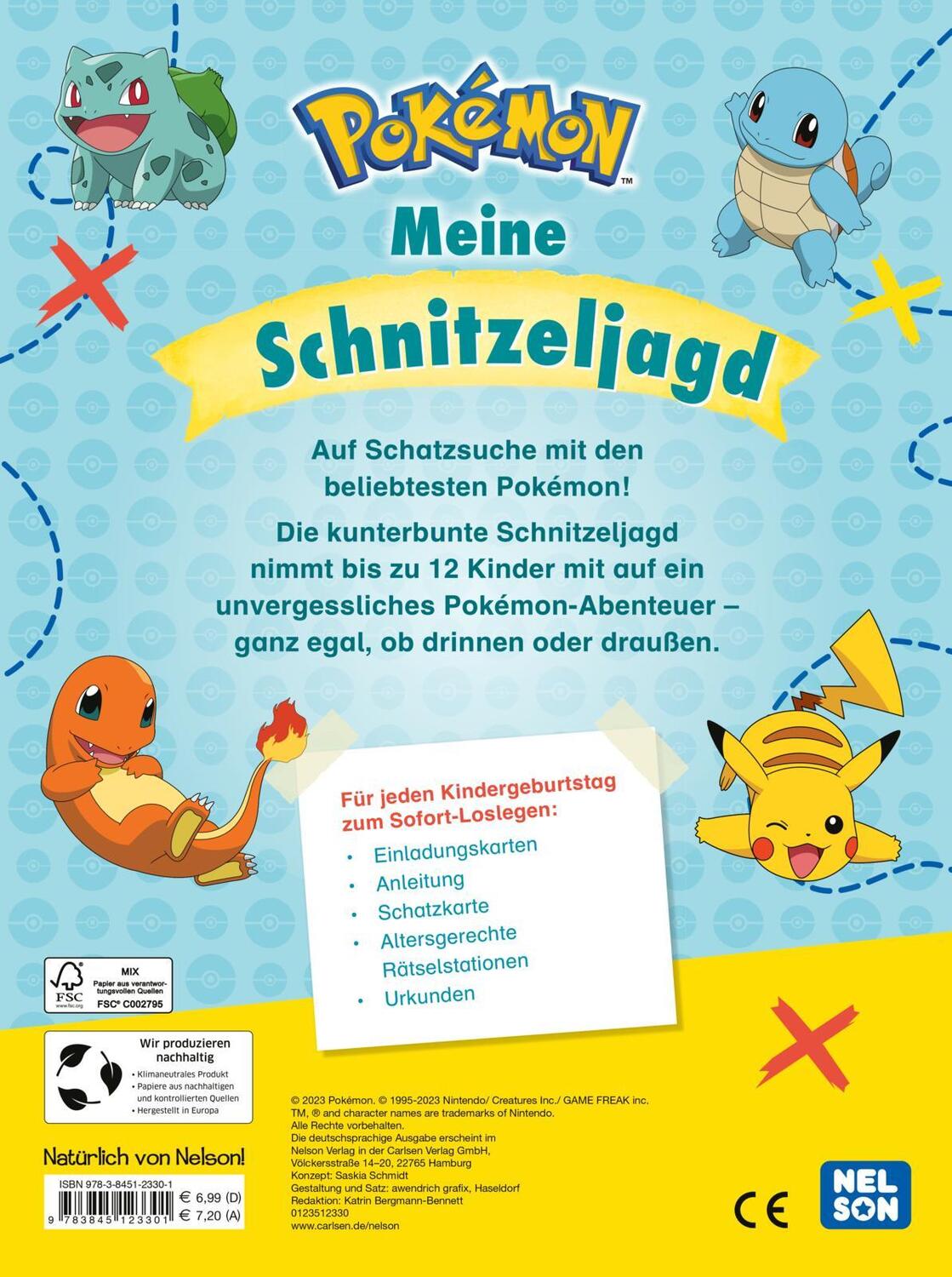 Rückseite: 9783845123301 | Pokémon Activity-Buch: Meine Schnitzeljagd | Taschenbuch | Pokémon