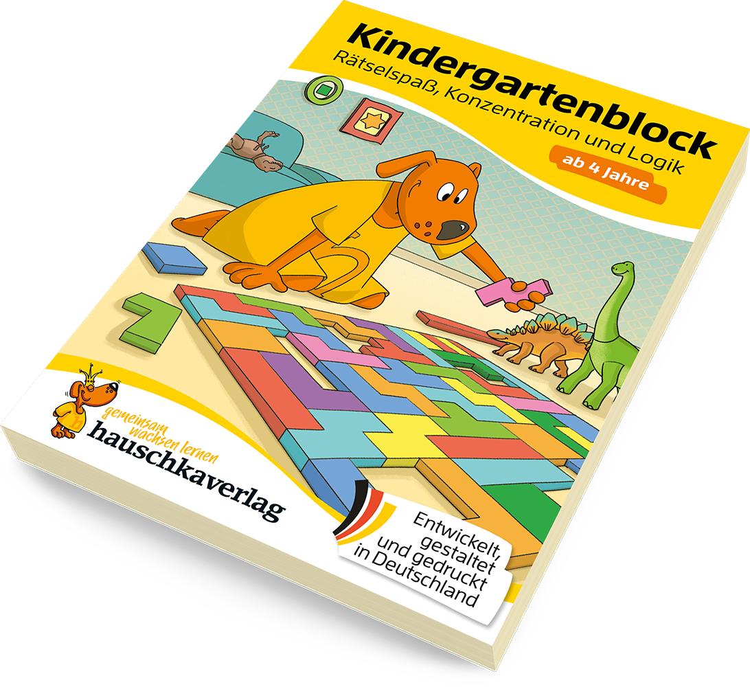 Bild: 9783881006064 | Kindergartenblock ab 4 Jahre - Rätsel-Spaß, Konzentration und Logik