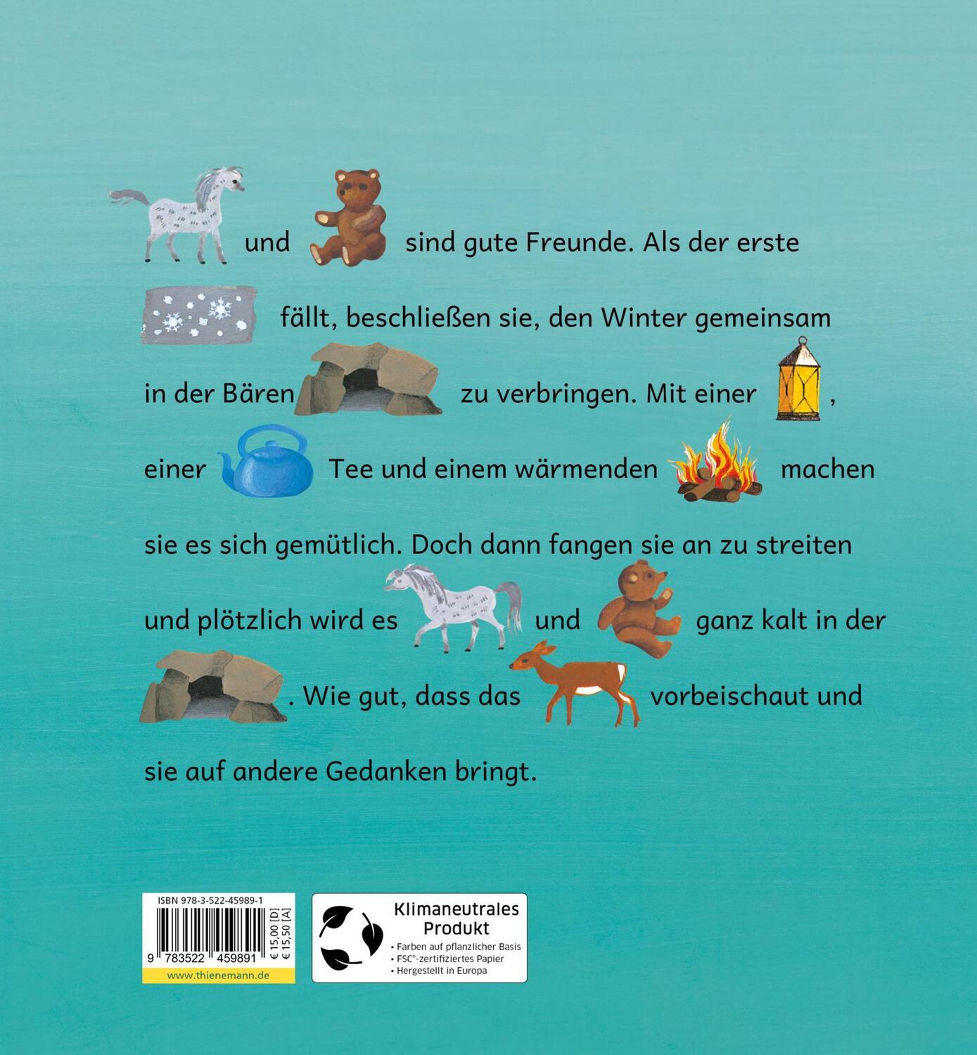 Rückseite: 9783522459891 | Pony, Bär und Schneegestöber | Mit Bildern lesen lernen | Sigrid Heuck