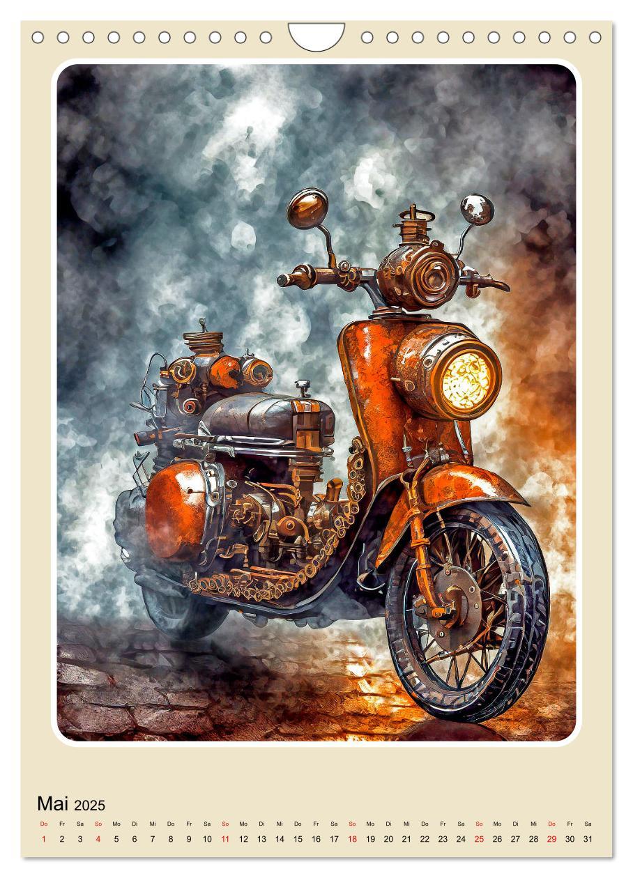 Bild: 9783383801624 | Steampunk Mobilität (Wandkalender 2025 DIN A4 hoch), CALVENDO...