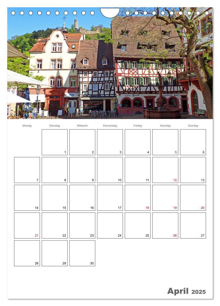 Bild: 9783435975983 | Weinheim an der Bergstraße Planer (Wandkalender 2025 DIN A4 hoch),...