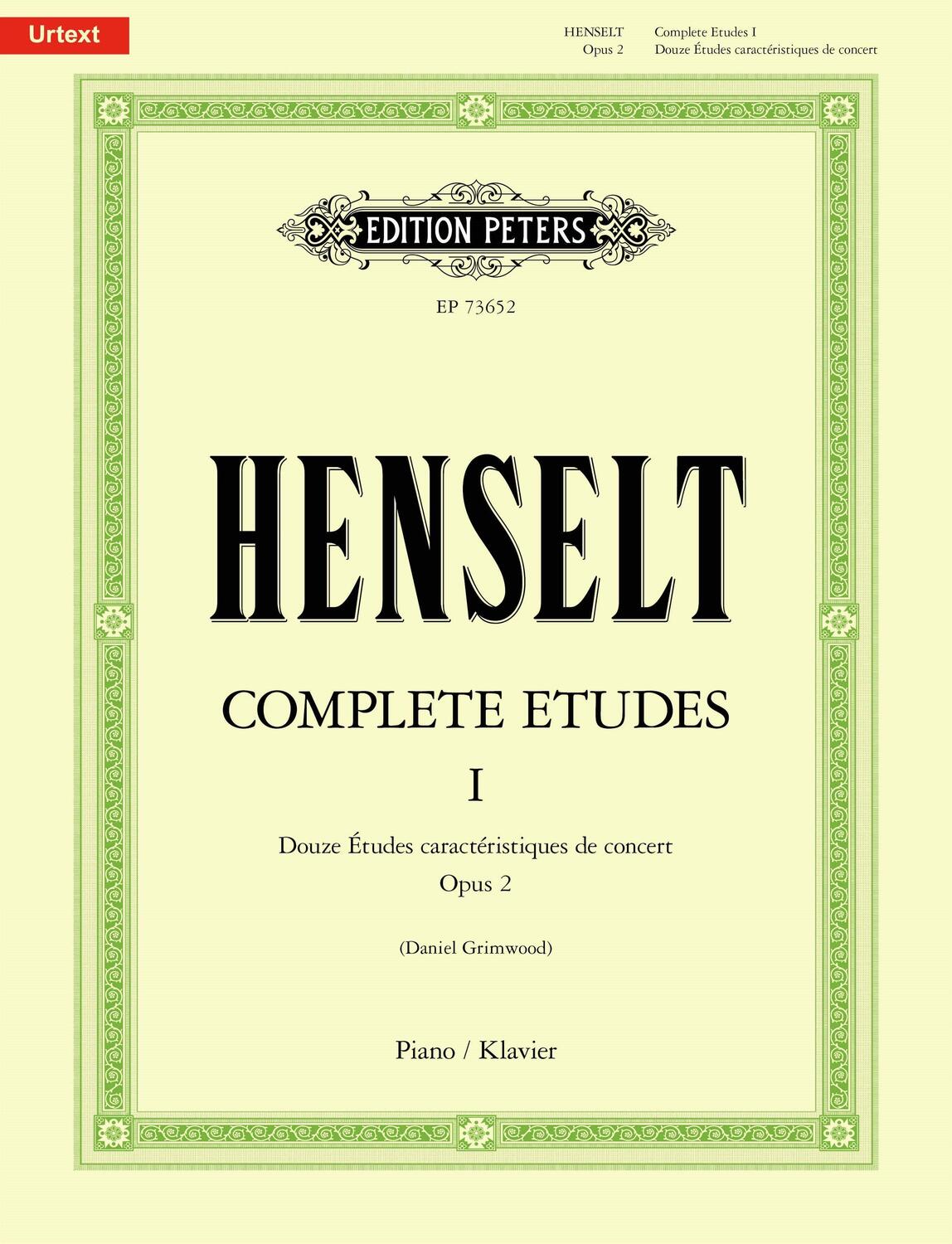 Cover: 9790577023038 | Complete Etudes I: Douze Études caractéristiques de concert Op. 2