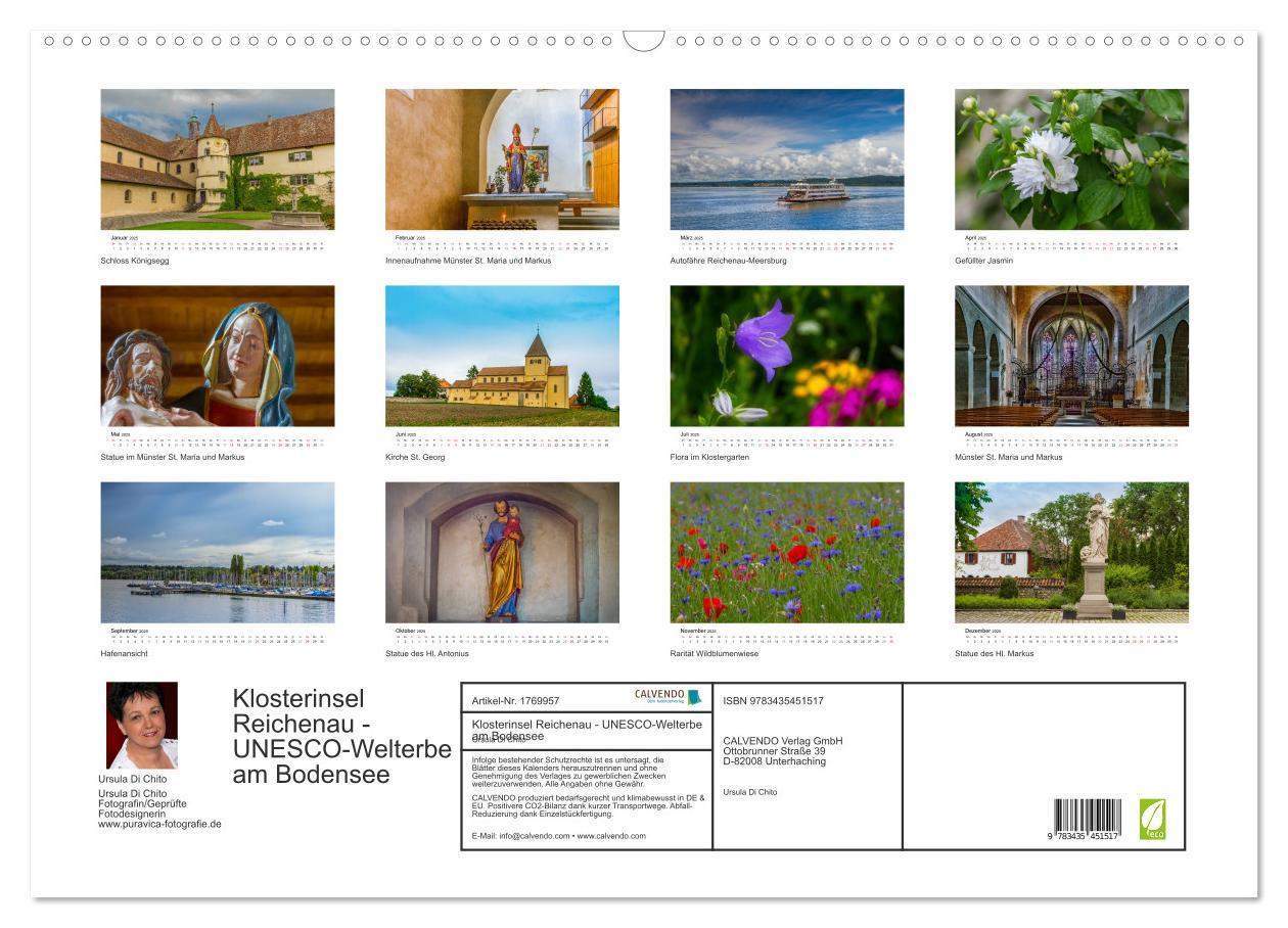 Bild: 9783435451517 | Klosterinsel Reichenau - UNESCO-Welterbe am Bodensee (Wandkalender...