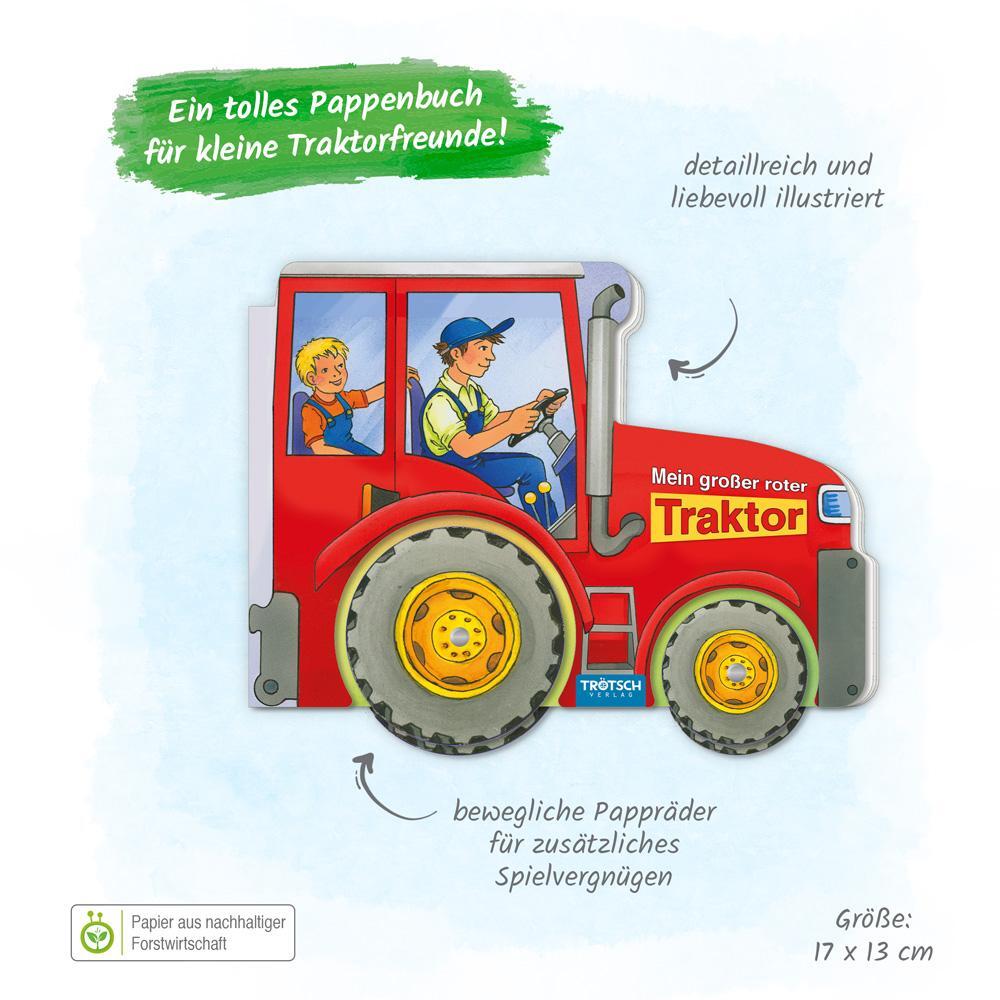 Bild: 9783965528529 | Trötsch Pappenbuch Räderbuch Mein großer roter Traktor | Co.KG | Buch