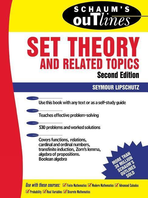 Cover: 9780070381599 | Schaum's Outline of Set Theory and Related Topics | Seymour Lipschutz