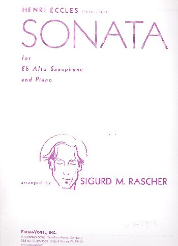 Cover: 9781598062366 | Sonata | For E Flat Alto Saxophone and Piano | Henry Eccles | Buch
