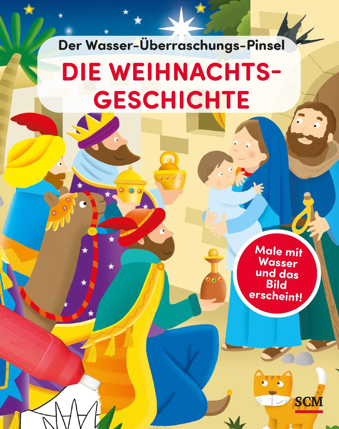 Cover: 9783417289596 | Der Wasser-Überraschungs-Pinsel - Die Weihnachtsgeschichte | Buch