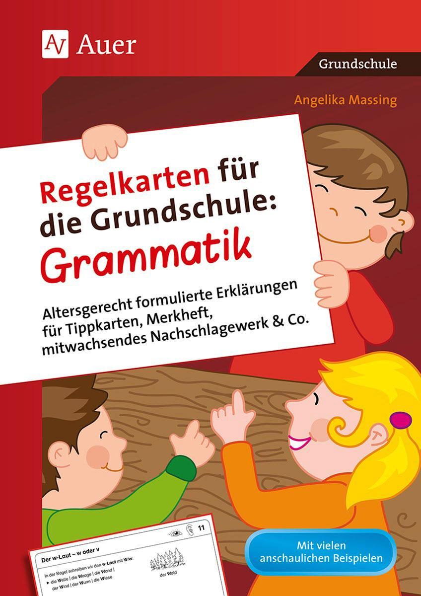 Cover: 9783403077596 | Regelkarten für die Grundschule Grammatik | Angelika Massing | Deutsch