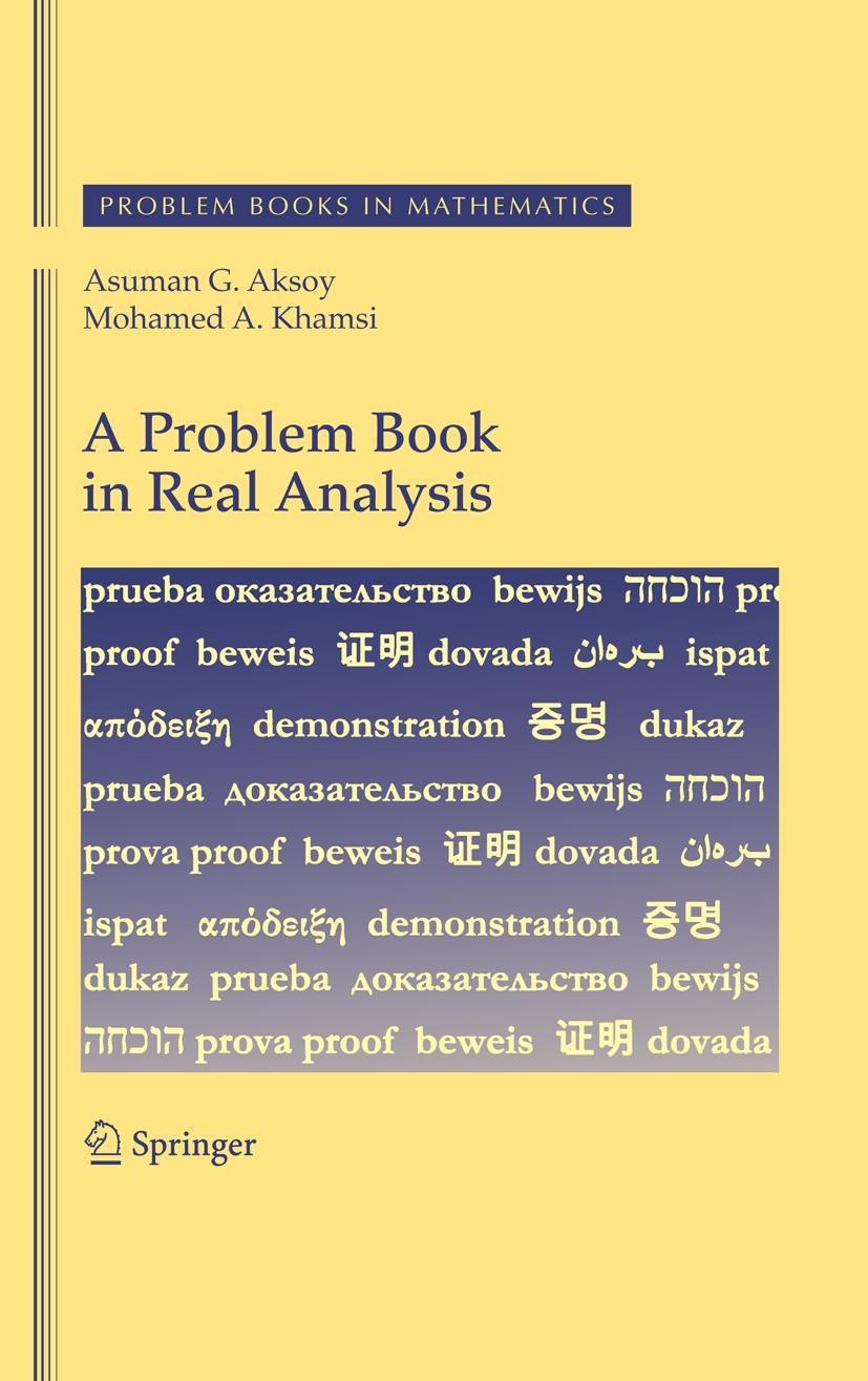 Cover: 9781441912954 | A Problem Book in Real Analysis | Mohamed A. Khamsi (u. a.) | Buch | x