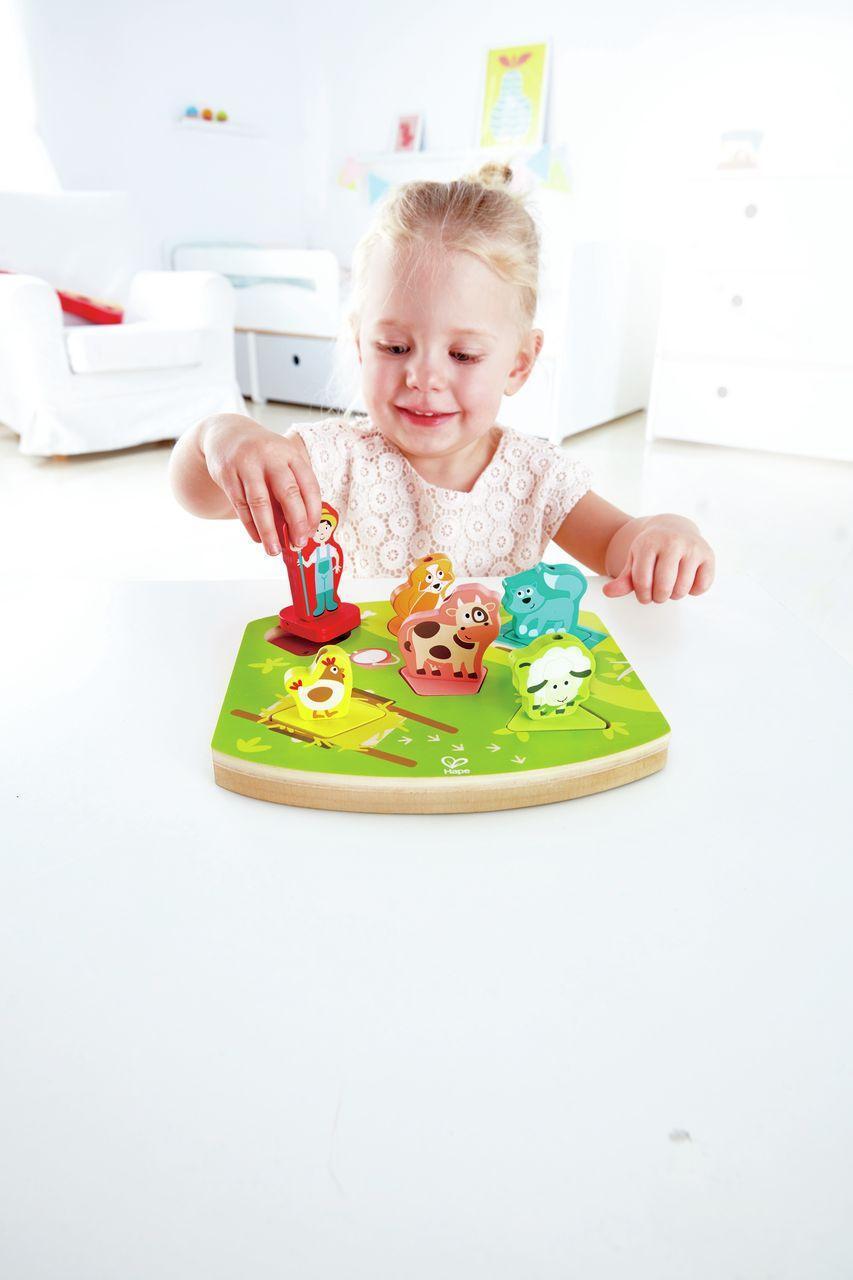 Bild: 6943478017764 | Hape Bauernhof-Geräusche (Kinderpuzzle) | E1614 | 2018