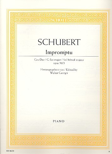 Cover: 9790001086226 | Impromptu 3 Ges Opus 90 D899 | Franz Schubert | Buch | Schott Music