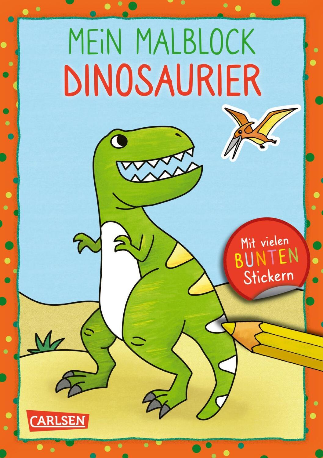 Cover: 9783551190840 | Mein Malblock: Dinosaurier | Taschenbuch | 128 S. | Deutsch | 2022