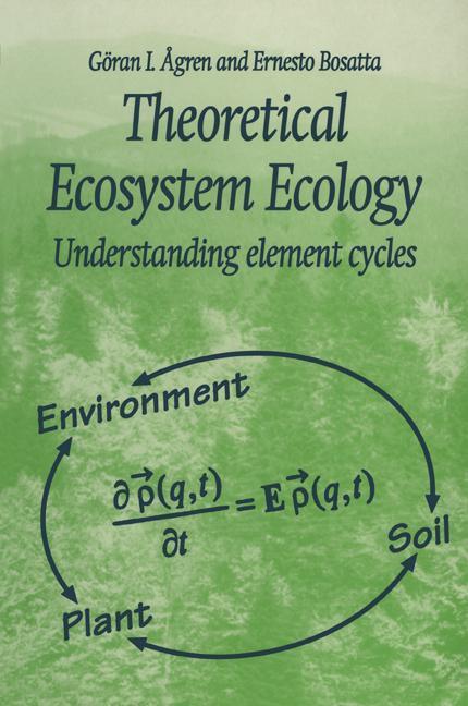 Cover: 9780521646512 | Theoretical Ecosystem Ecology | Understanding Element Cycles | Buch