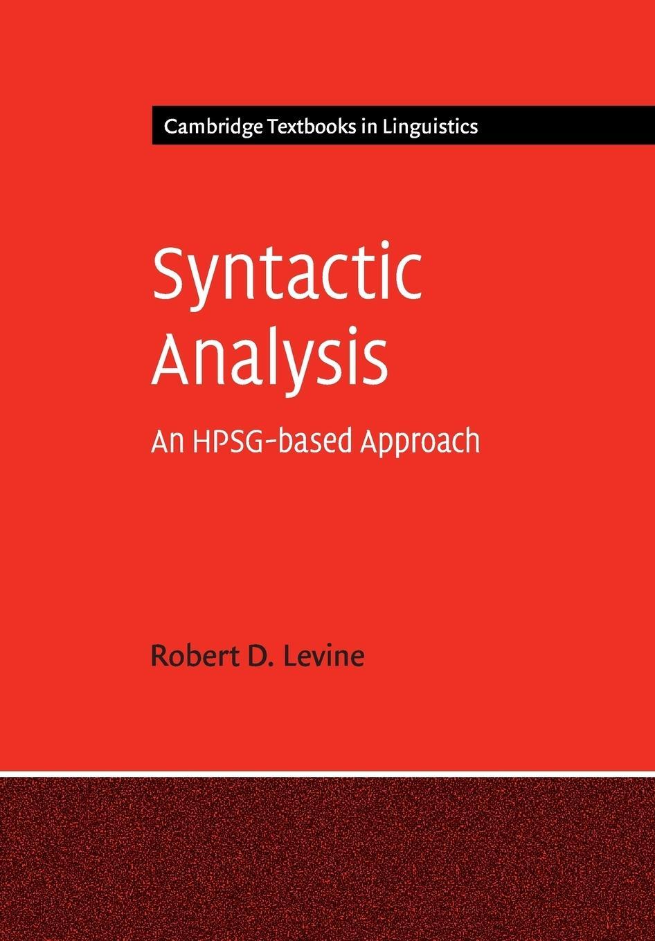 Cover: 9781107614123 | Syntactic Analysis | Robert D. Levine | Taschenbuch | Paperback | 2019