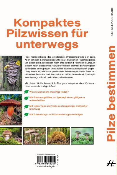 Rückseite: 9783966645249 | Pilze bestimmen - Der kleine Pilzführer für Einsteiger und...