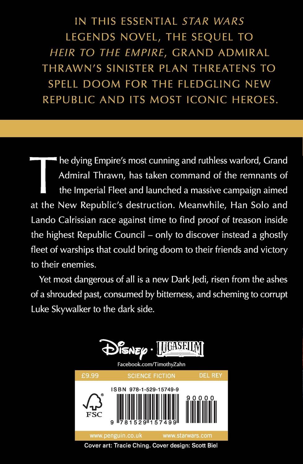 Rückseite: 9781529157499 | Star Wars: Dark Force Rising | (Thrawn Trilogy, Book 2) | Timothy Zahn