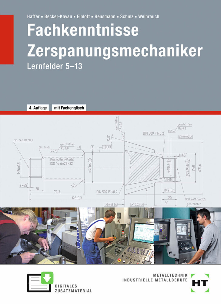 Cover: 9783582100412 | eBook inside: Buch und eBook Fachkenntnisse Zerspanungsmechaniker,...