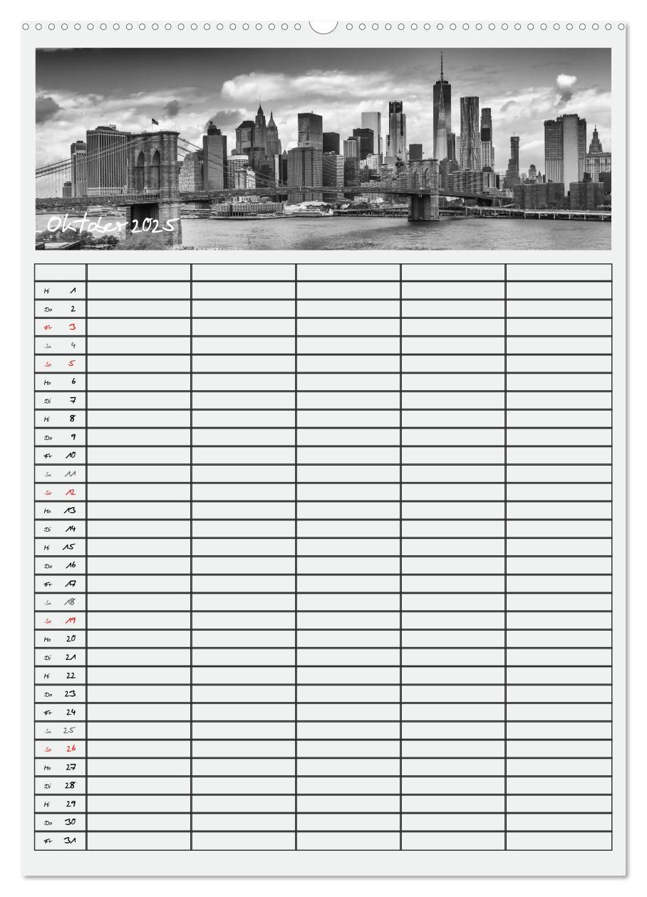 Bild: 9783457078457 | NEW YORK CITY Teamplaner (Wandkalender 2025 DIN A2 hoch), CALVENDO...