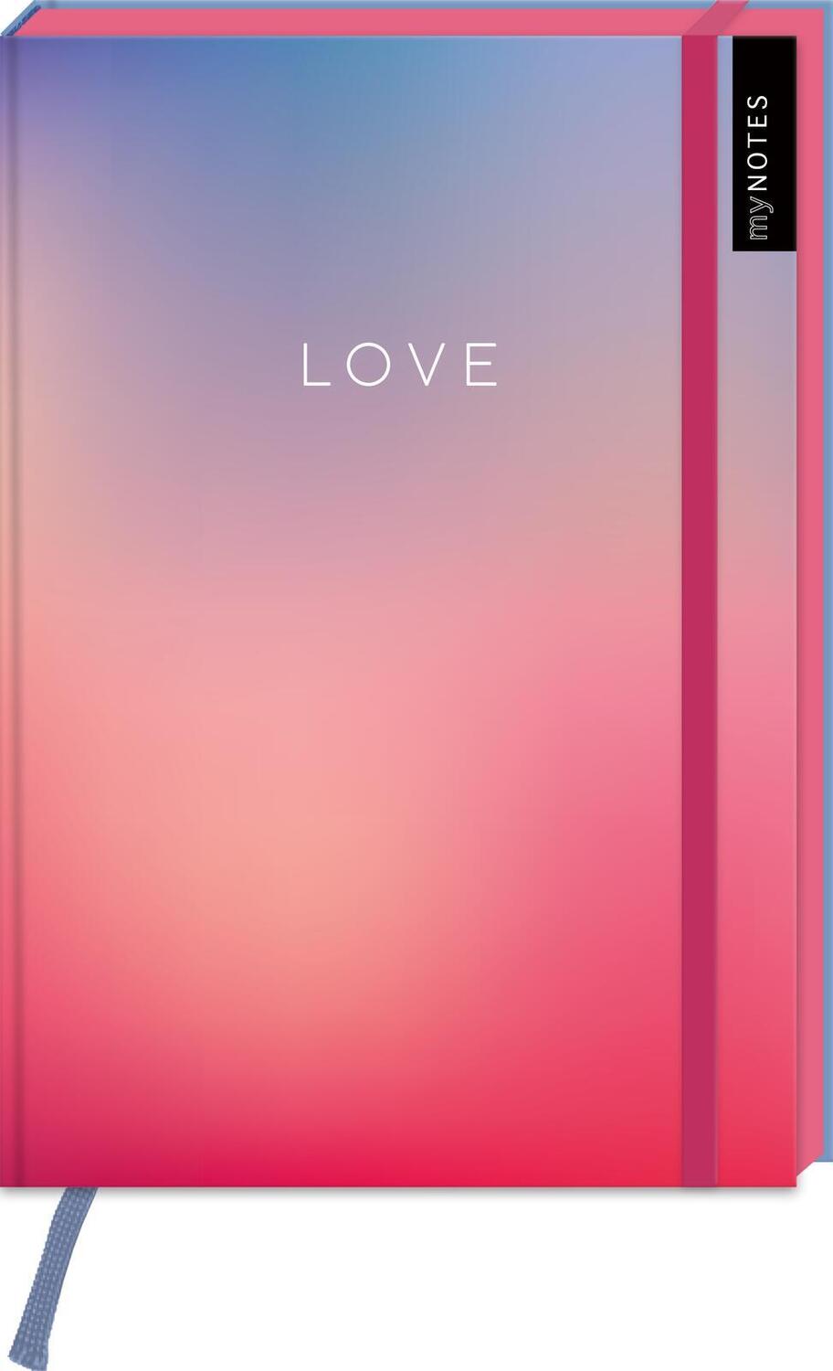 Cover: 4014489133469 | myNOTES Notizbuch A5: Love | Notebook medium, gepunktet, paginiert