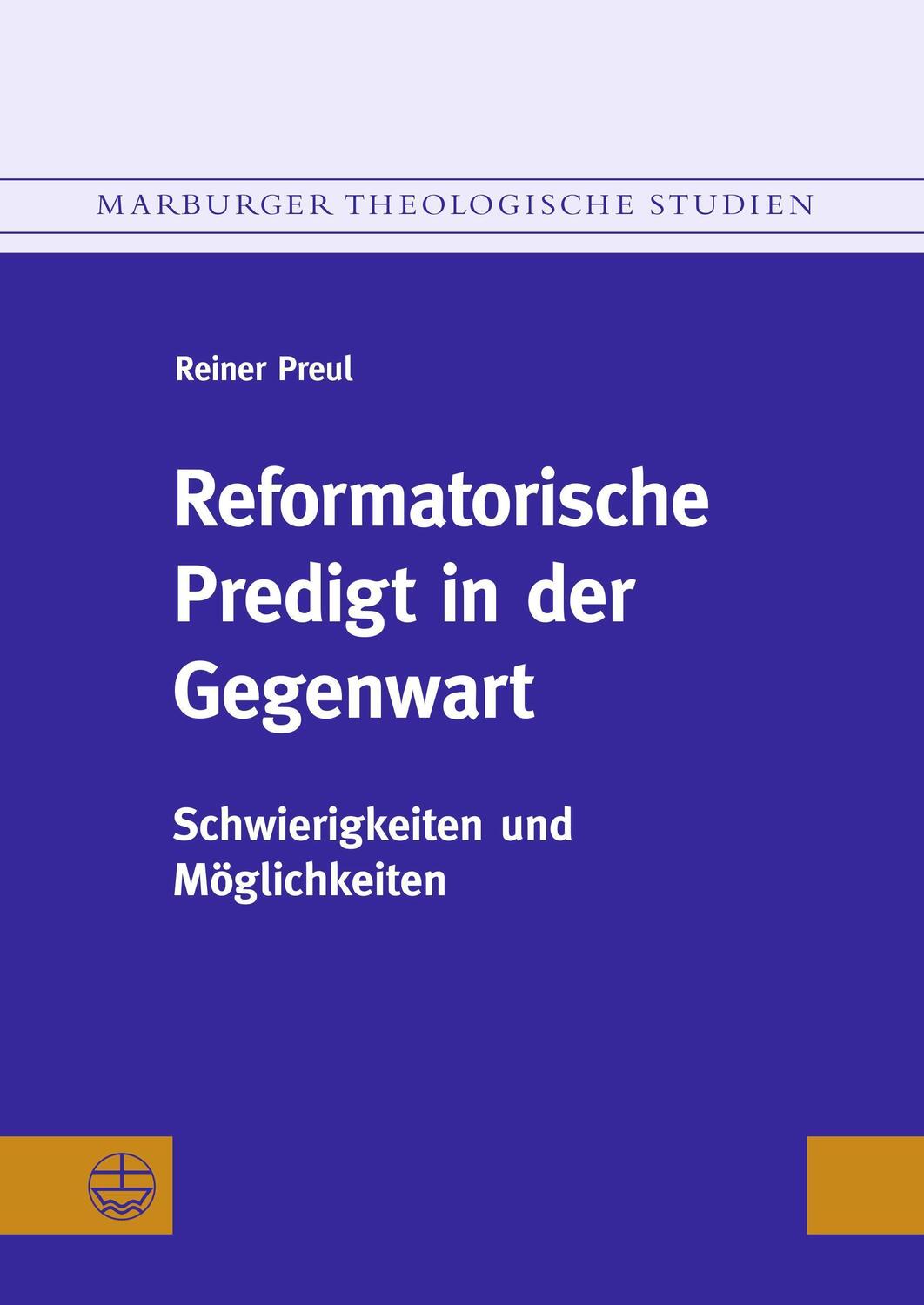 Cover: 9783374069972 | Reformatorische Predigt in der Gegenwart | Reiner Preul | Taschenbuch