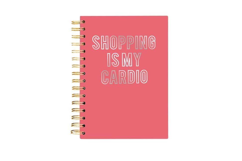 Cover: 9781477044872 | Hard Bound Journal: Shopping is my Cardio - Hardcover-Notizbuch mit...