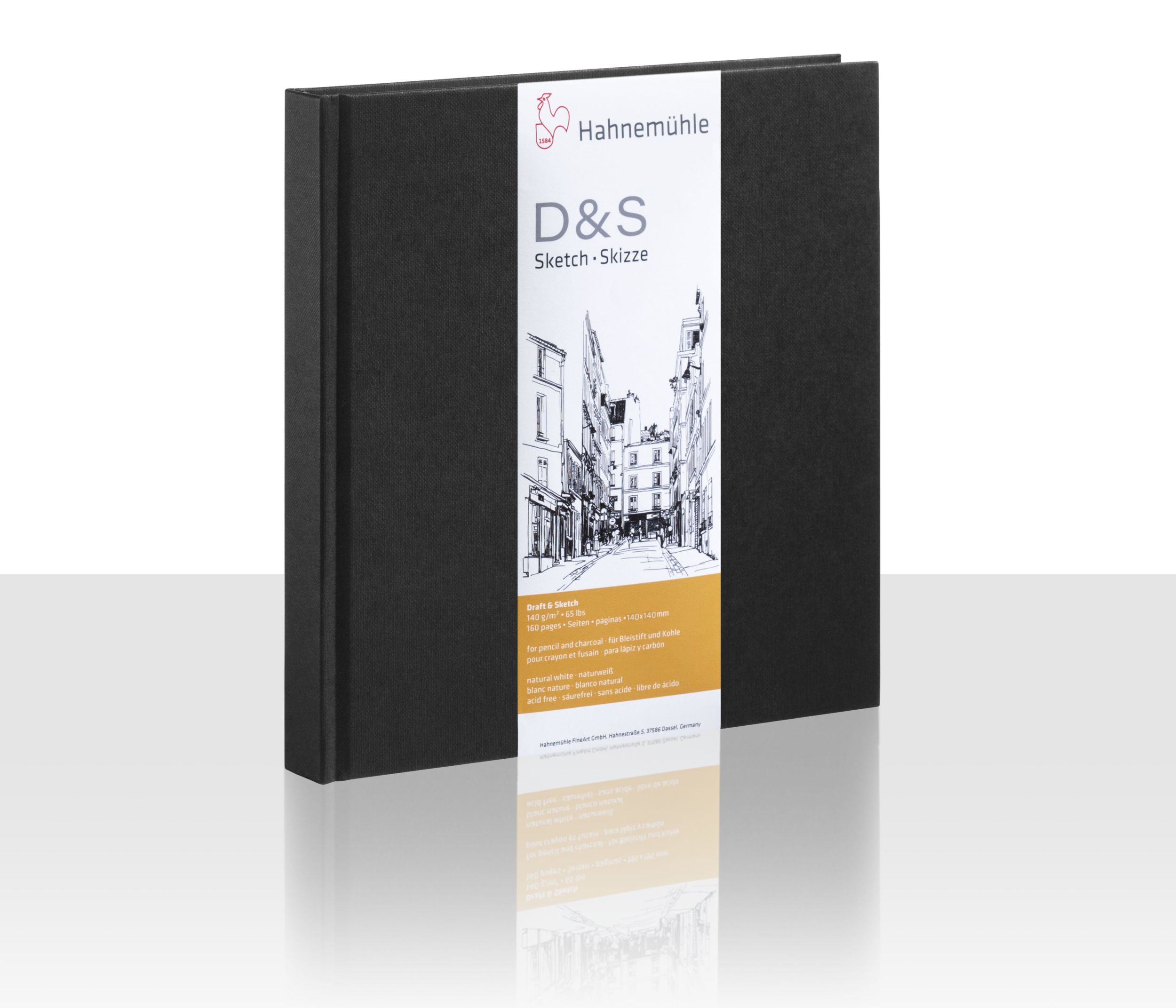 Cover: 4011367282257 | Hahnemühle Papier Skizzenbuch D&amp;S, 14 x 14 cm, 140 g/m² | 10628225