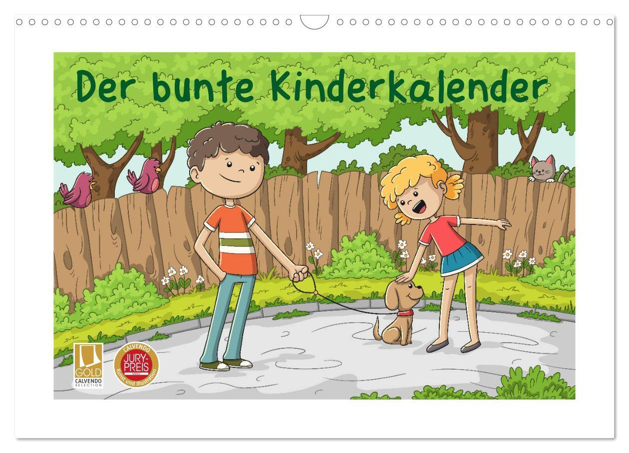 Cover: 9783675674714 | Der bunte Kinderkalender (Wandkalender 2024 DIN A3 quer), CALVENDO...