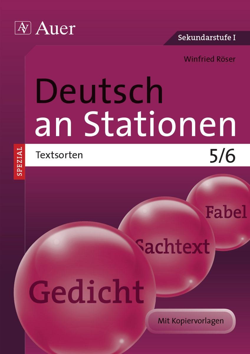 Cover: 9783403075264 | Deutsch an Stationen SPEZIAL Textsorten 5-6 | Winfried Röser | Deutsch