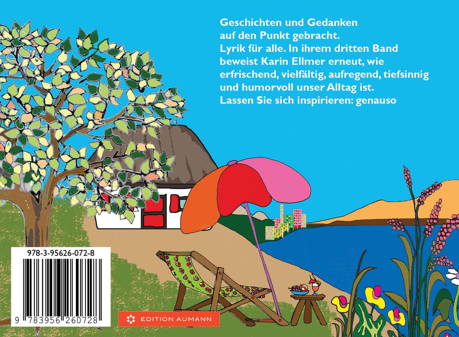 Rückseite: 9783956260728 | genauso | Alltagslyrik | Karin Ellmer | Taschenbuch | Deutsch | 2024