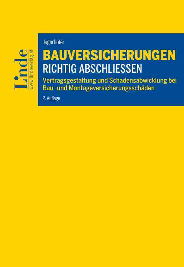 Cover: 9783707342994 | Bauversicherungen richtig abschließen | Norbert Jagerhofer | Buch