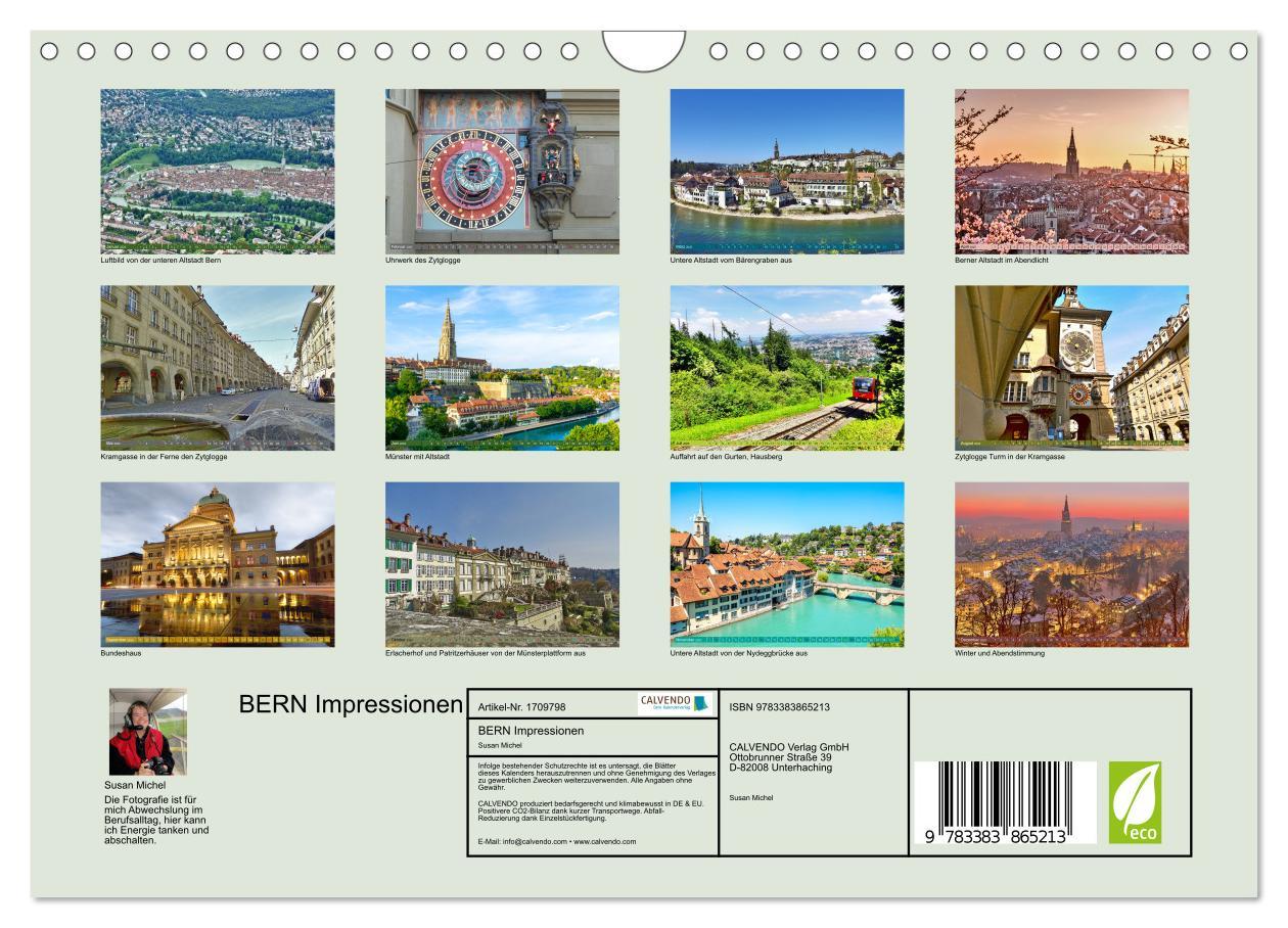 Bild: 9783383865213 | BERN Impressionen (Wandkalender 2025 DIN A4 quer), CALVENDO...