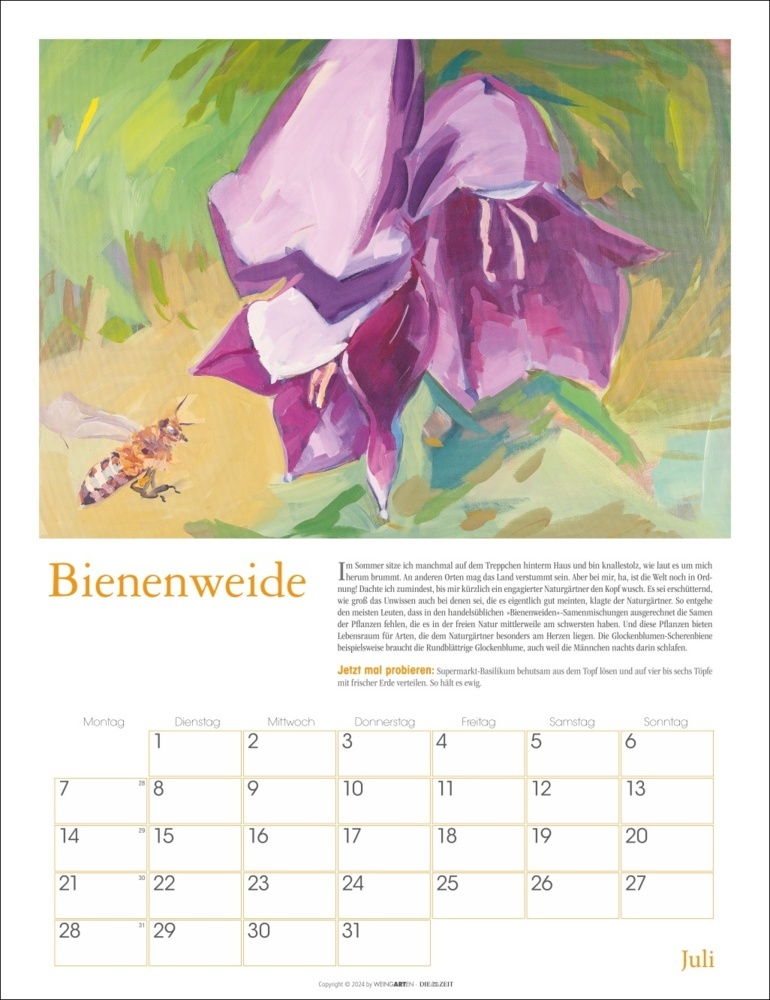 Bild: 9783839901458 | DIE ZEITNeulich im Beet Kalender 2025 | Flamm Stefanie | Kalender