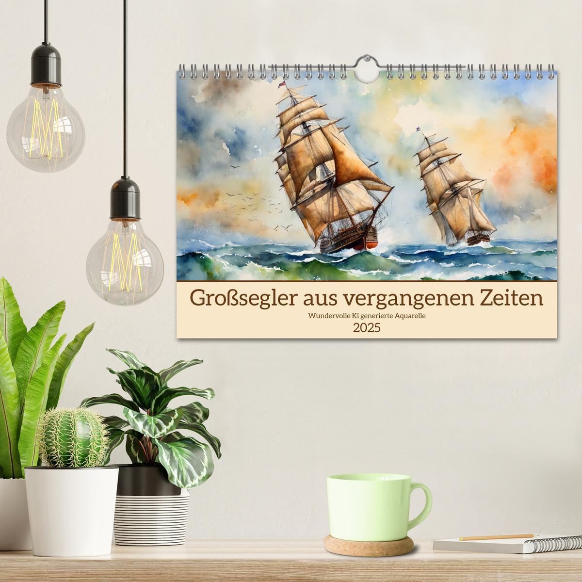 Bild: 9783383807220 | Großsegler aus vergangenen Zeiten (Wandkalender 2025 DIN A4 quer),...