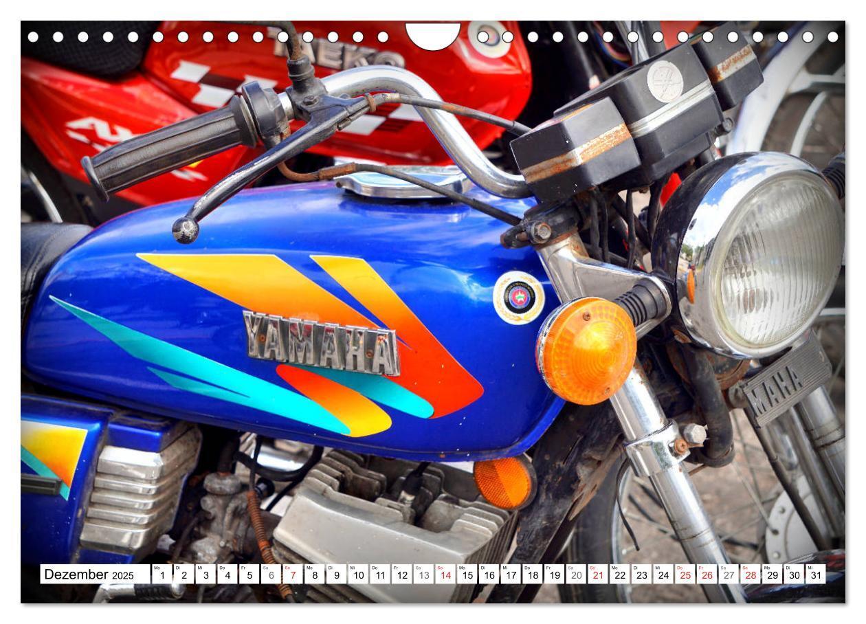 Bild: 9783435138791 | Zweirad Nostalgie - YAMAHA in Kuba (Wandkalender 2025 DIN A4 quer),...