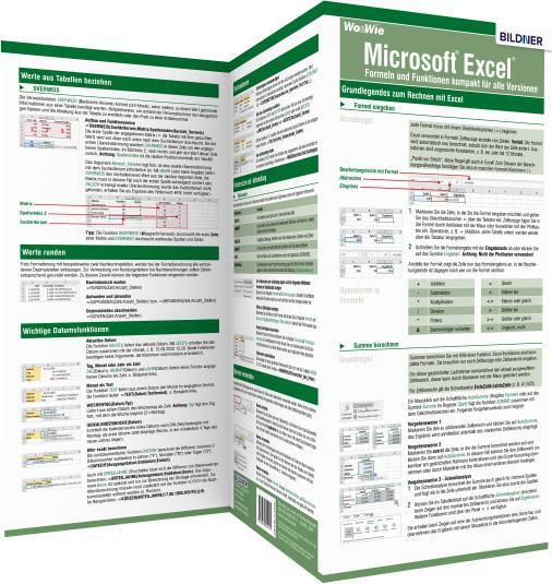 Cover: 9783832804572 | Microsoft Excel - Formeln und Funktionen kompakt für alle Versionen