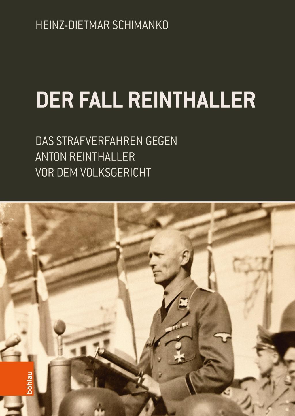 Cover: 9783205231868 | Der Fall Reinthaller | Heinz-Dietmar Schimanko | Buch | 377 S. | 2019