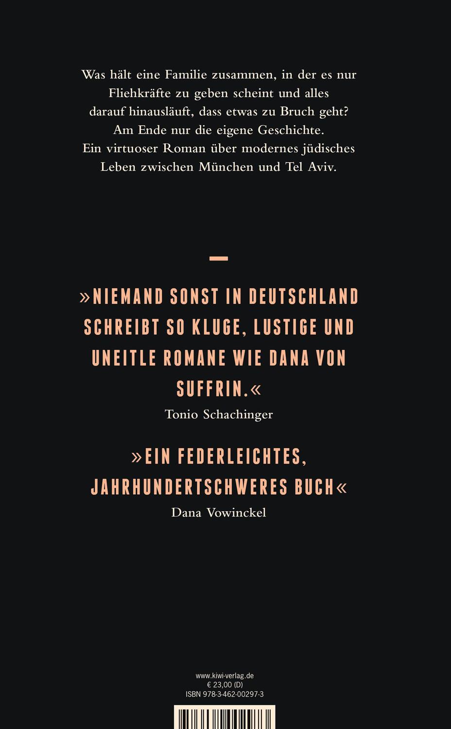 Rückseite: 9783462002973 | Nochmal von vorne | Roman | Dana von Suffrin | Buch | 240 S. | Deutsch
