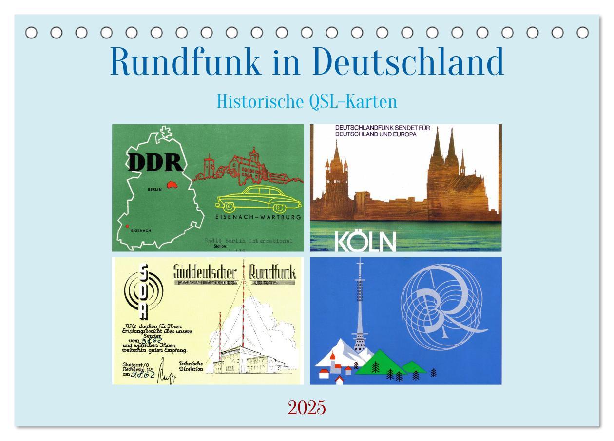 Cover: 9783457243381 | Rundfunk in Deutschland - Historische QSL-Karten (Tischkalender...